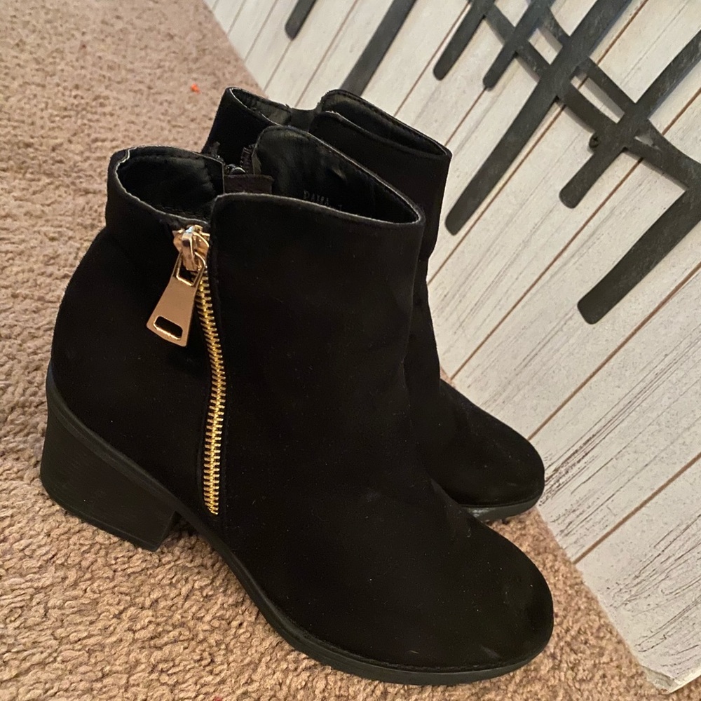 Black ankle boots